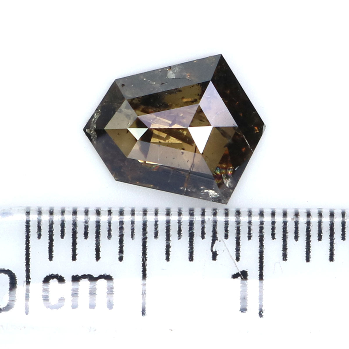 0.73 CT Natural Loose Shield Shape Diamond Brown Color Shield Cut Diamond 7.80 MM Natural Brown Color Diamond Shield Rose Cut Diamond LQ7440