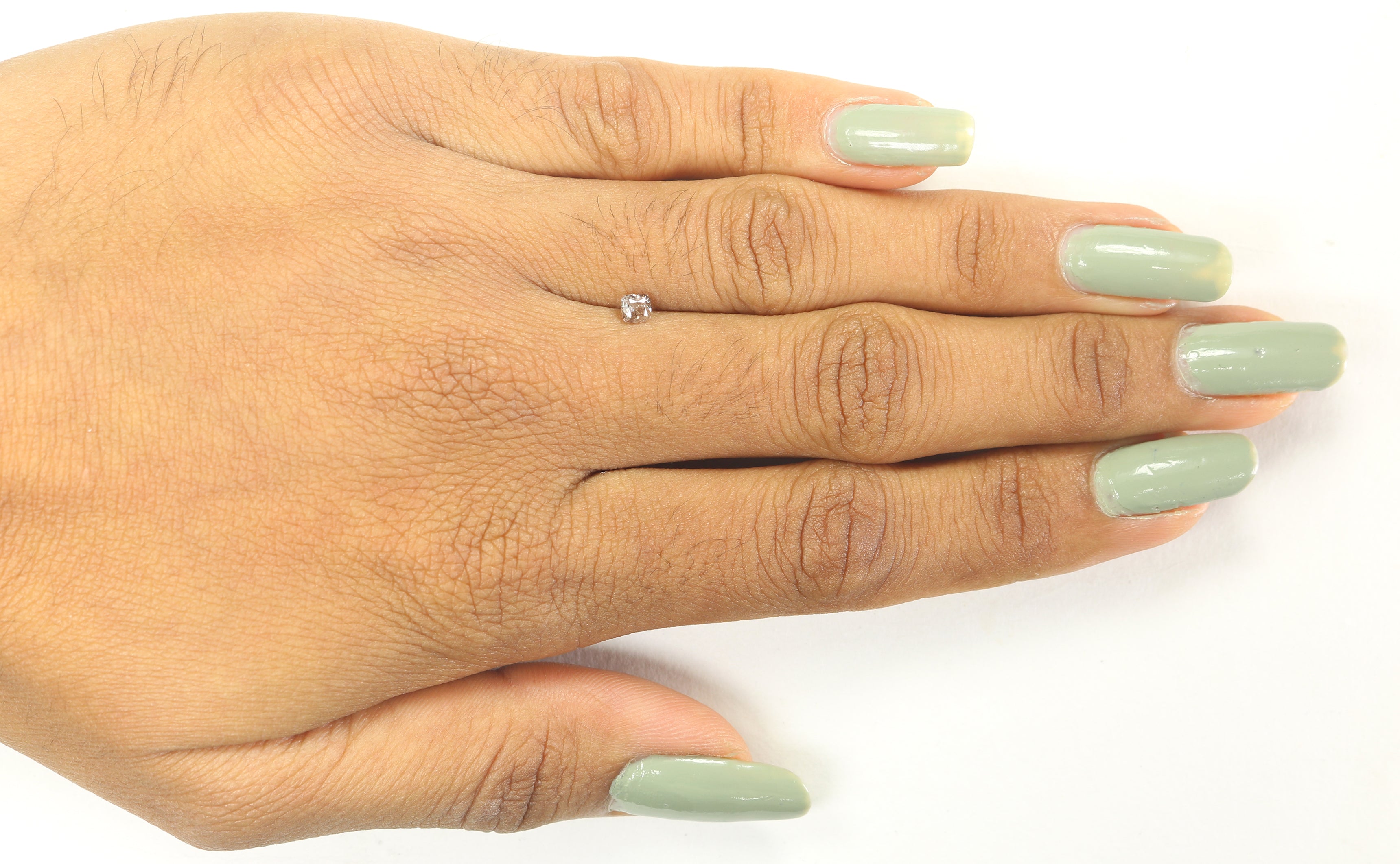 0.22 Ct Natural Loose Diamond, Cushion Diamond, Brown Diamond, Pink Diamond, Polished Diamond, Real Diamond, Rustic Diamond L5600