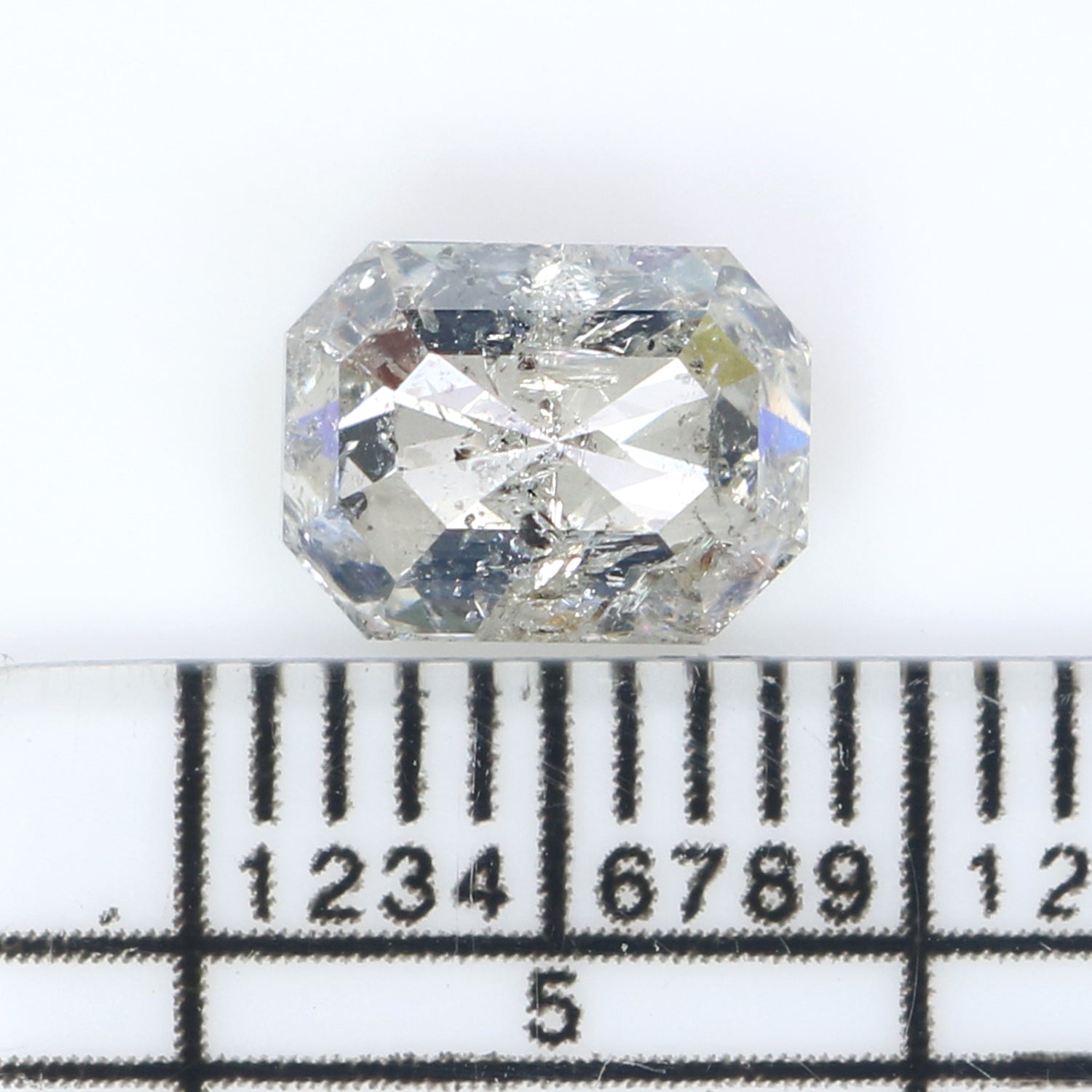 1.57 CT Natural Loose Emerald Shape Diamond White - G Color Emerald Cut Diamond 7.30 MM Natural Loose Emerald Shape Rose Cut Diamond QL2584