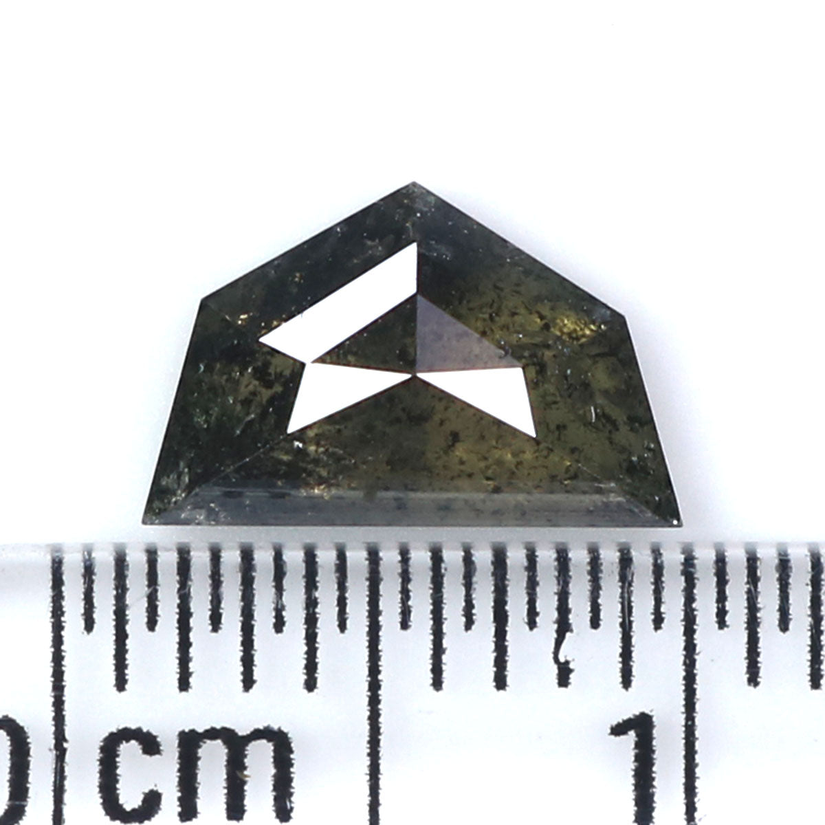 1.15 CT Natural Loose Antique Shape Diamond Salt And Pepper Antique Cut Diamond 5.45 MM Natural Black Grey Antique Rose Cut Diamond KQ2042