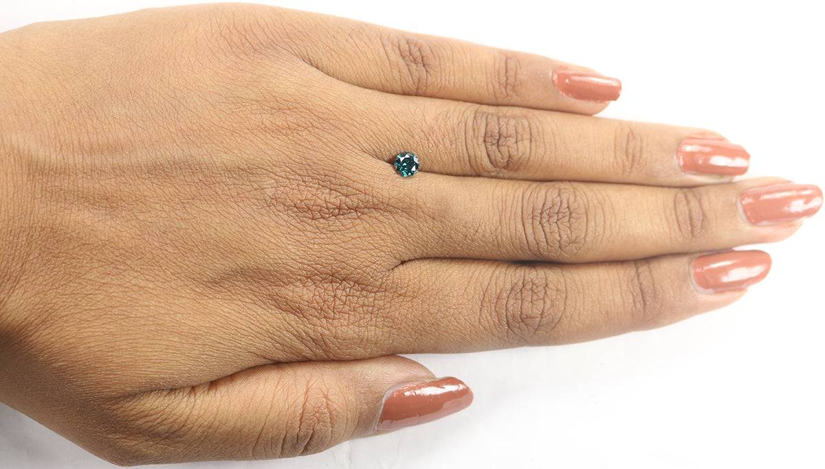 0.43 Ct Natural Loose Round Shape Diamond Blue Color Round Cut Diamond 4.70 MM Natural Loose Blue Diamond Round Brilliant Cut Diamond LQ1834