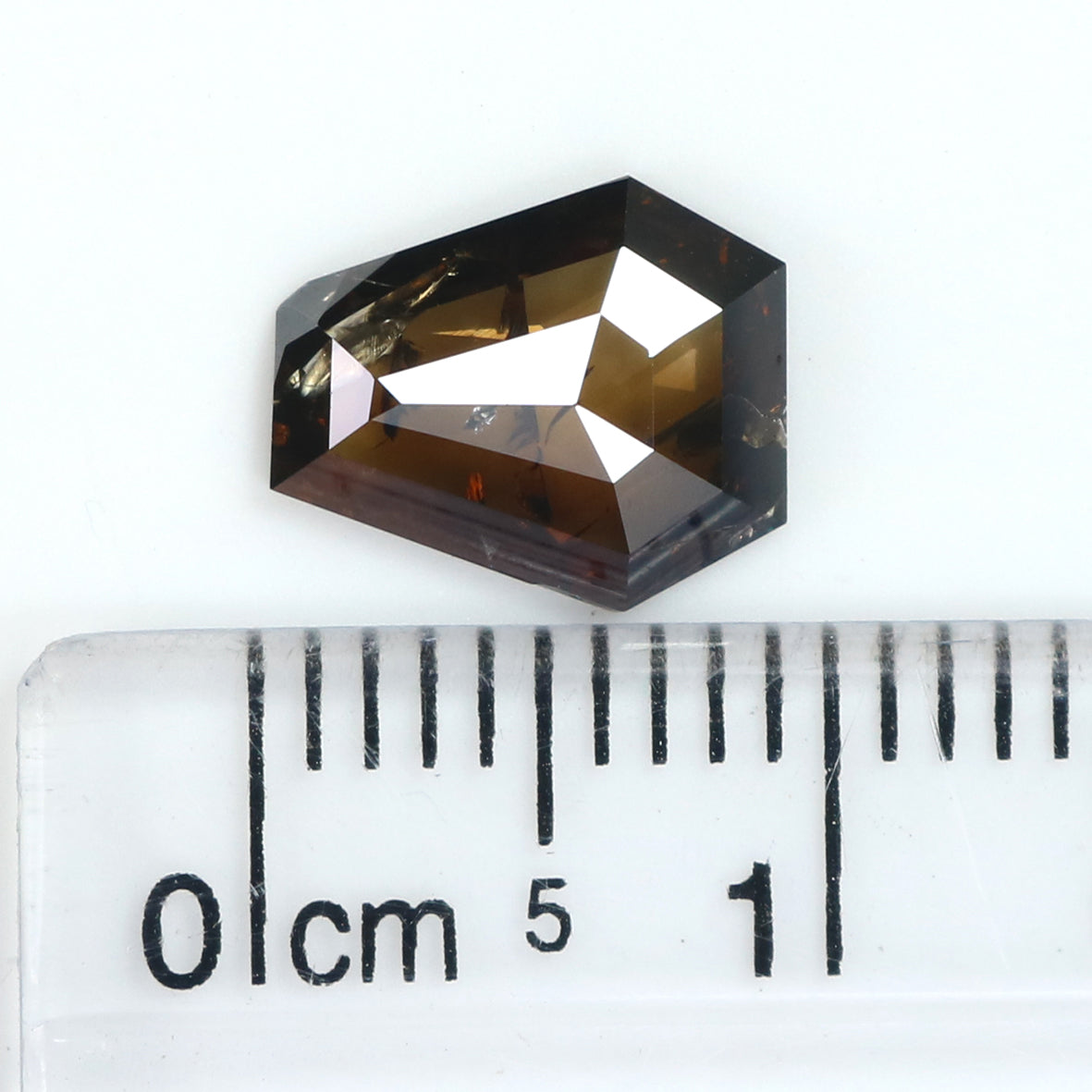1.36 CT Natural Loose Coffin Shape Diamond Deep Brown Color Coffin Diamond 9.00 MM Natural Loose Brown Color Coffin Rose Cut Diamond LQ7661