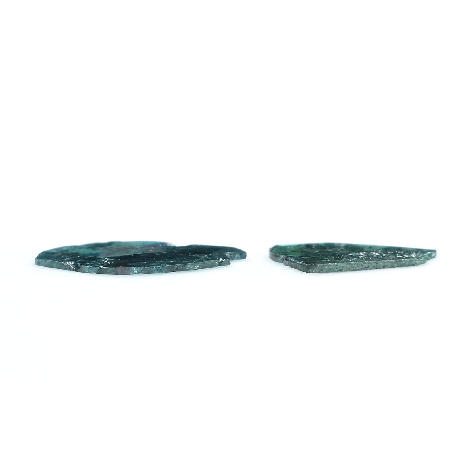 0.94 CT Natural Loose Slice Shape Diamond Blue Color Slice Cut Diamond 9.65 MM Natural Loose Blue Color Slice Irregular Cut Diamond LQ1814