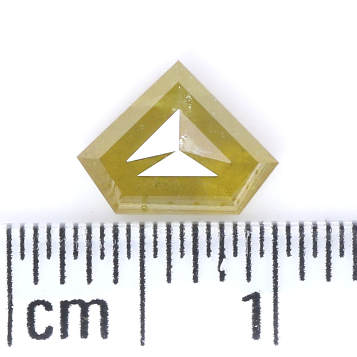 0.96 CT Natural Loose Shield Shape Diamond Yellow Color Shield Cut Diamond 5.85 MM Natural Loose Yellow Color Shield Rose Cut Diamond LQ9678