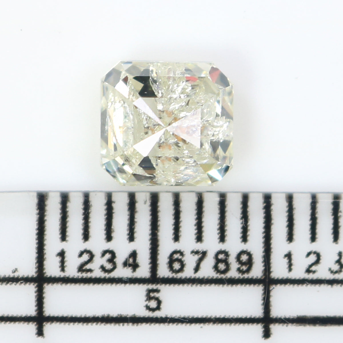 1.31 CT Natural Loose Square Shape Diamond White - J Color Square Diamond 5.90 MM Natural Loose White Diamond Square Rose Cut Diamond QL2574
