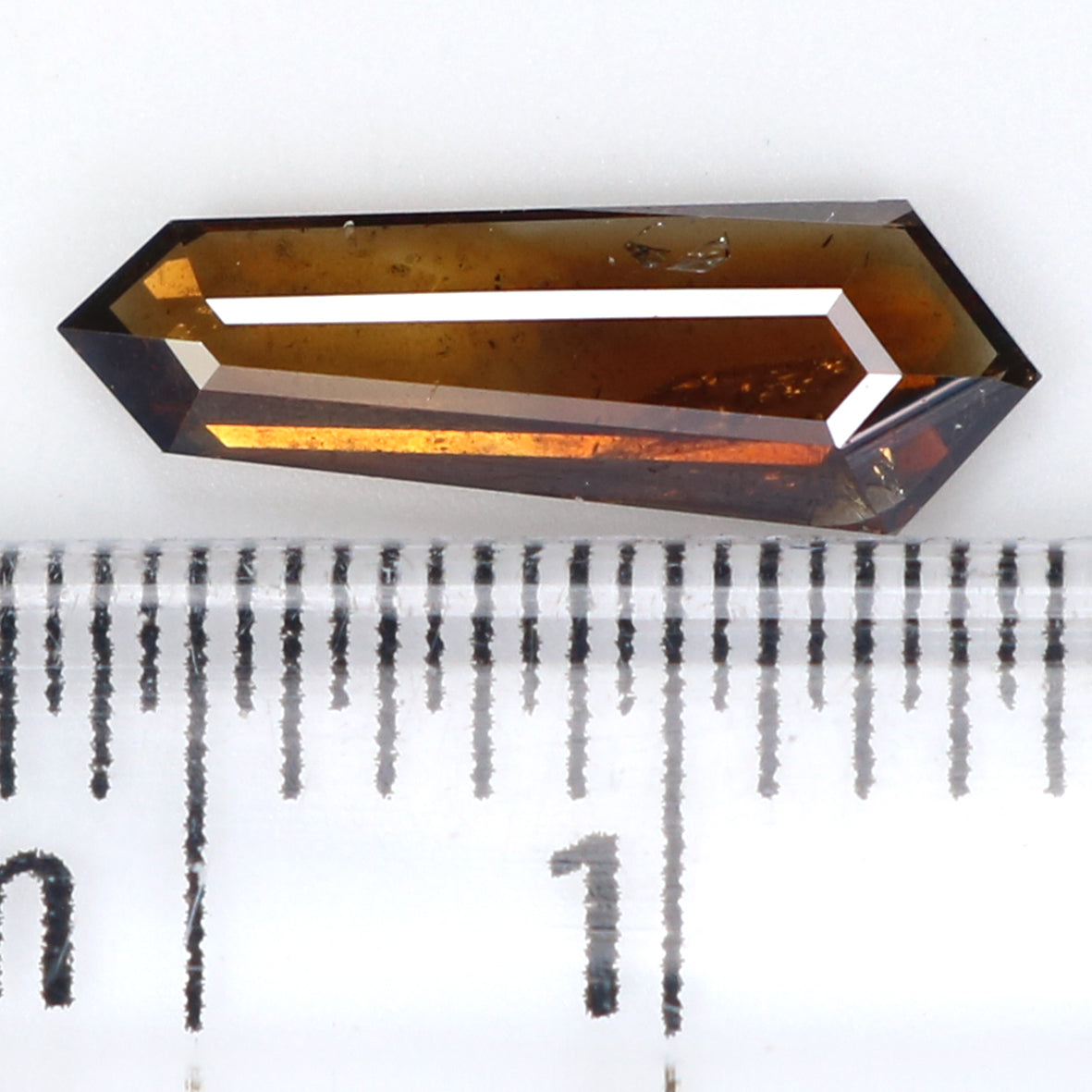 0.58 CT Natural Loose Shield Shape Diamond Brown Color Shield Cut Diamond 10.40 MM Natural Brown Diamond Shield Rose Cut Diamond LQ1621