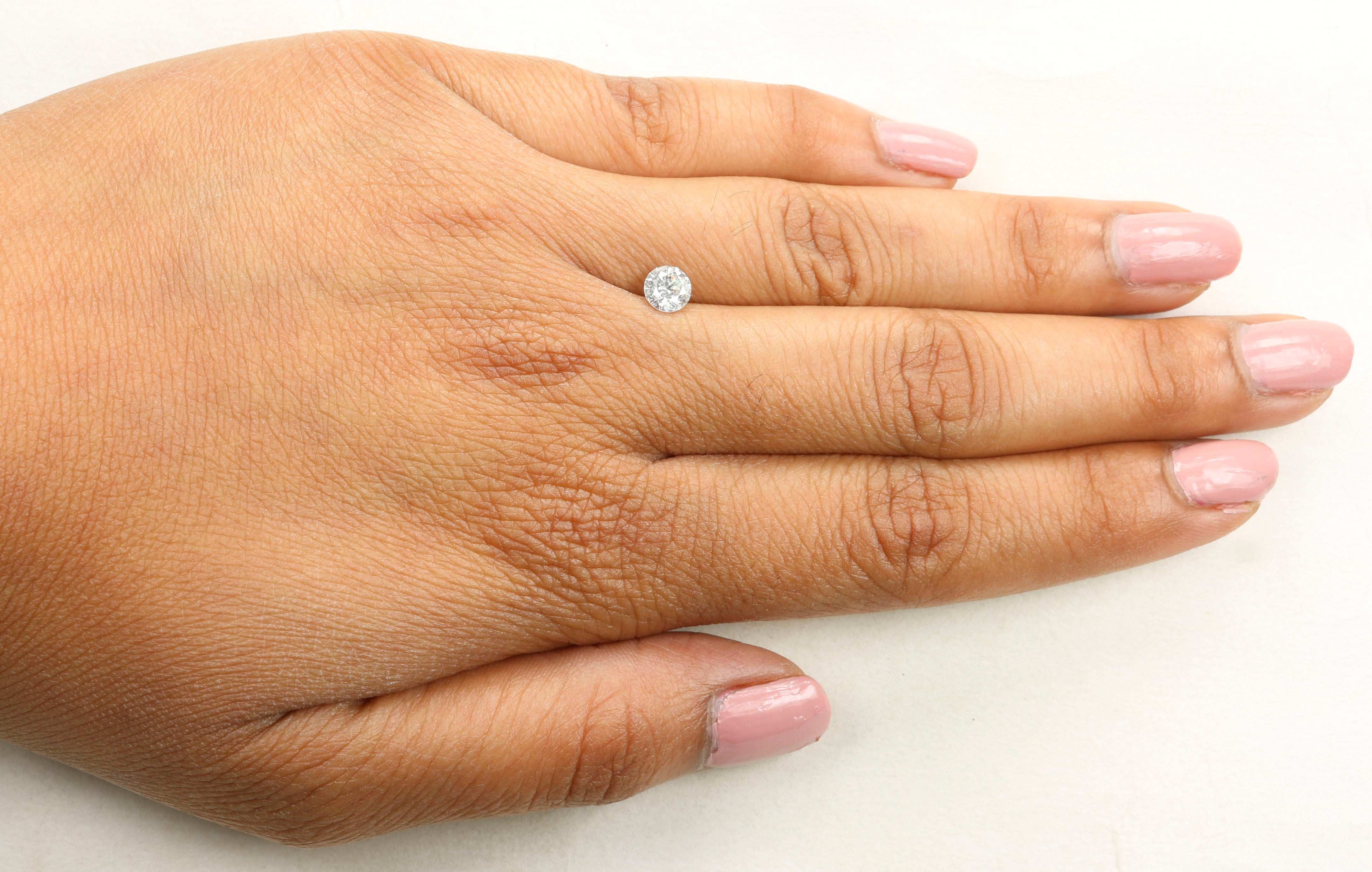 0.47 Ct Natural Loose Round Shape Diamond White - G Color Round Cut Diamond 4.95 MM Natural Loose Diamond Round Brilliant Cut Diamond QL346