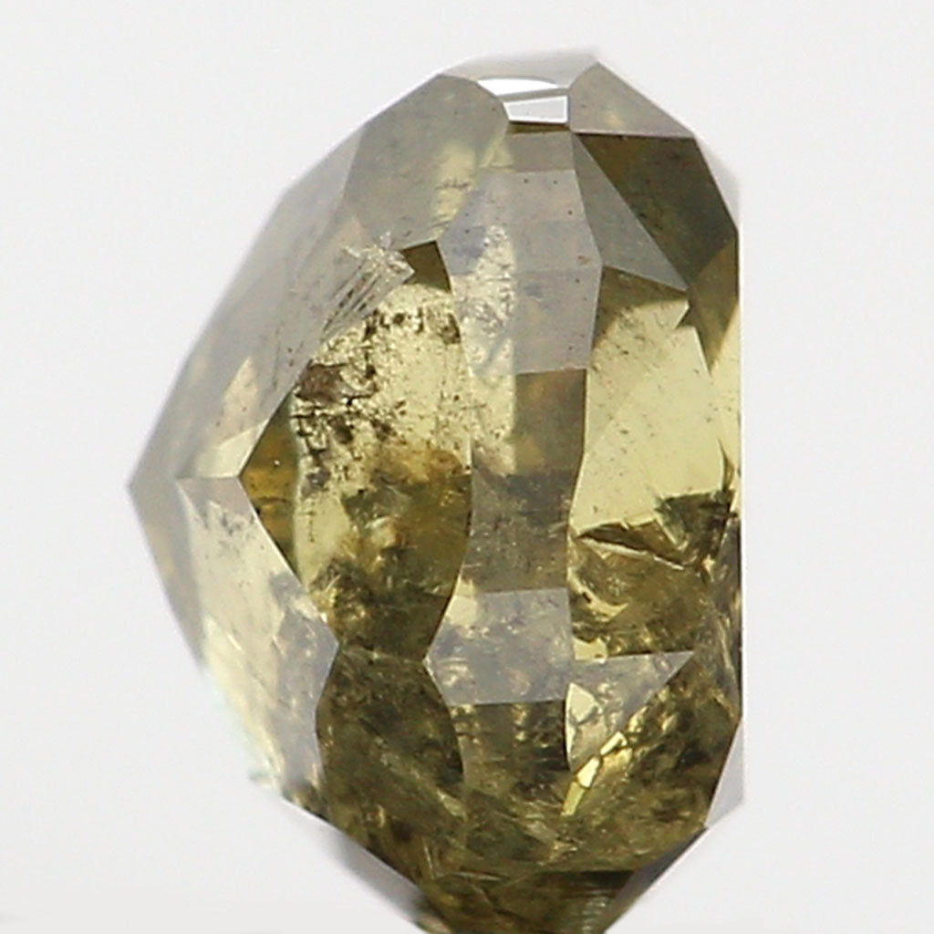 0.41 Ct Natural Loose Diamond, Cushion Diamond, Fancy  Diamond, Green Diamond, Yellow Diamond, Polished Diamond, Real Diamond L5634