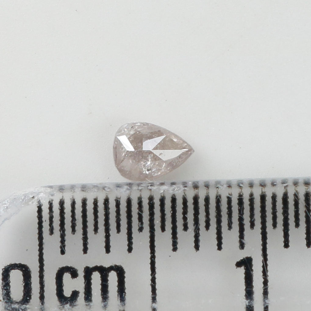 0.11 CT Natural Loose Diamond, Pear Diamond, Light Pink Diamond, Rustic Diamond, Pear Cut Diamond, Fancy Color Diamond L5147
