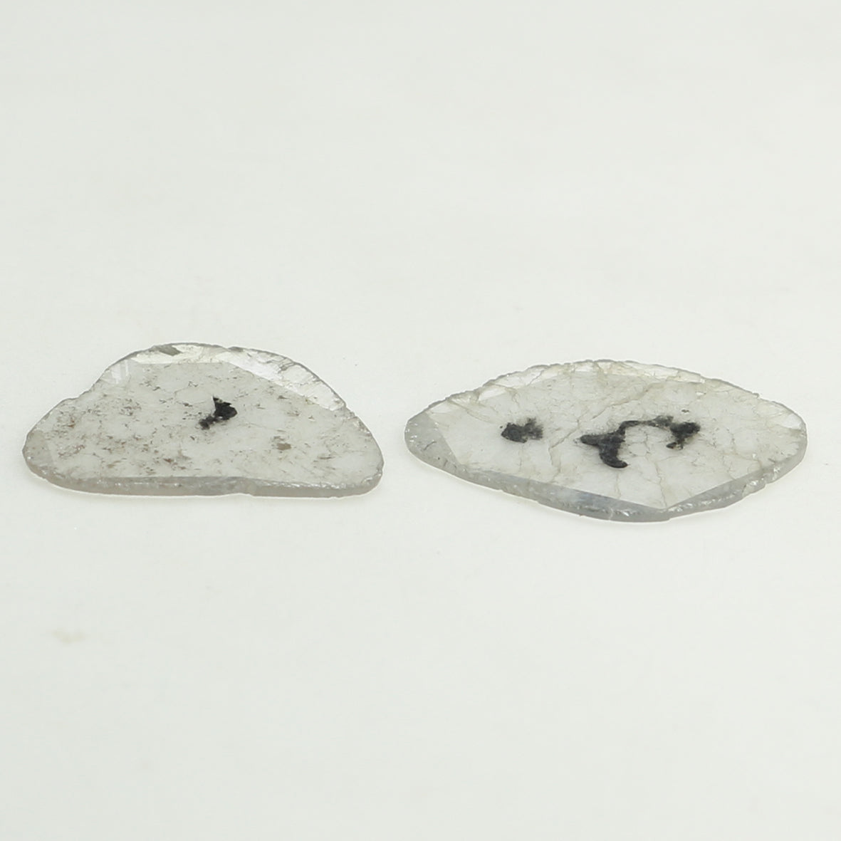 1.11 CT Natural Loose Slice Shape Diamond Grey Color Slice Cut Diamond 10.50 MM Natural Loose Grey Color Slice Irregular Cut Diamond LQ9837