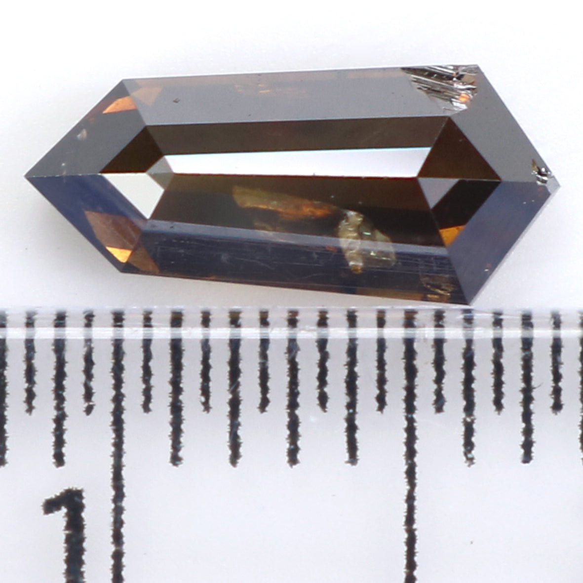 0.81 CT Natural Loose Shield Shape Diamond Brown Color Shield Cut Diamond 9.15 MM Natural Brown Color Diamond Shield Rose Cut Diamond LQ1656
