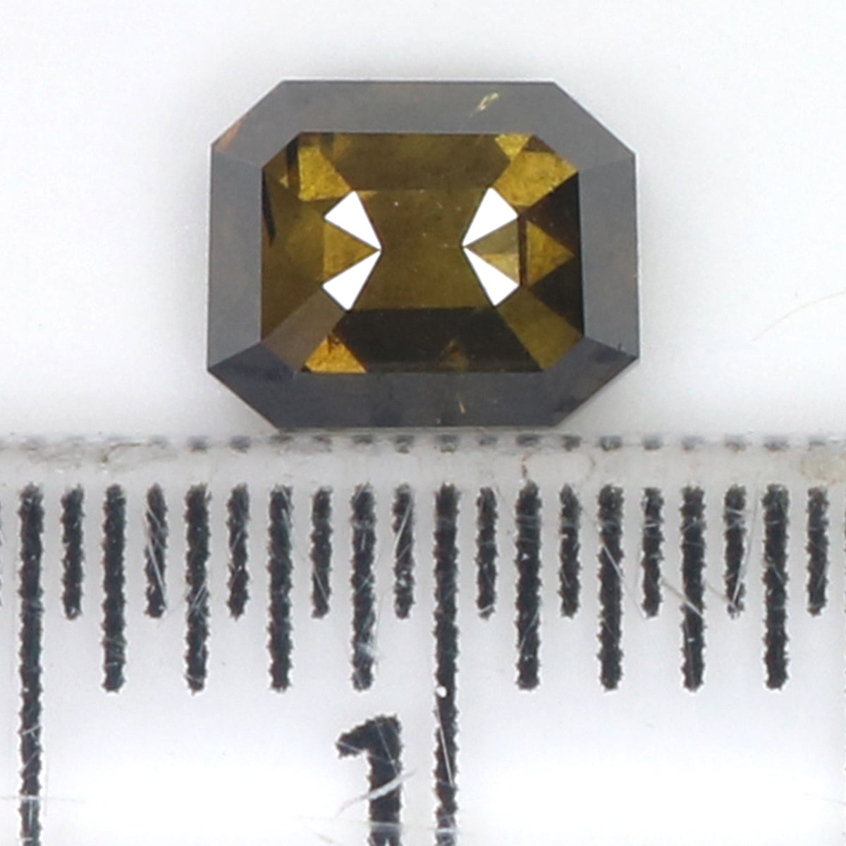 0.67 Ct Natural Loose Emerald Cut Diamond Brown Color Emerald Diamond 5.25 MM Natural Loose Brown Color Diamond Emerald Cut Diamond QL1838