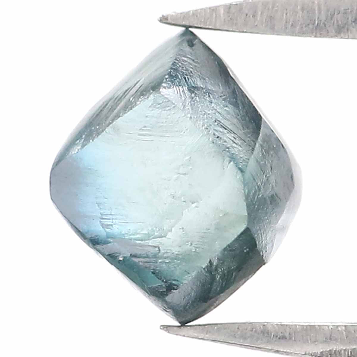 1.05 CT Natural Loose Rough Shape Diamond Blue Color Rough Cut Diamond 6.30 MM Natural Loose Blue Diamond Rough Irregular Cut Diamond QL2344