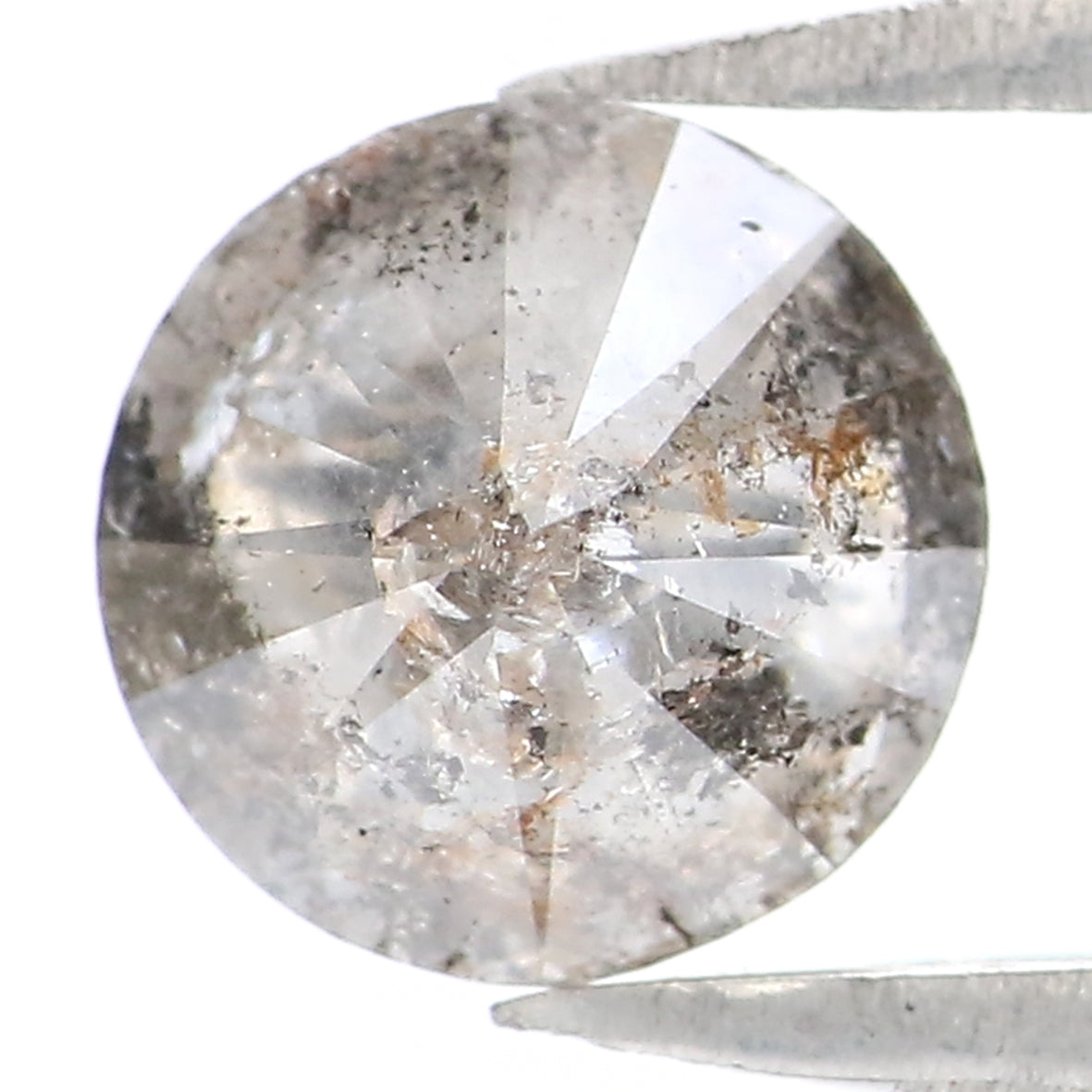 0.84 CT Natural Loose Round Shape Diamond Salt And Pepper Round Cut Diamond 5.90 MM Natural Loose Diamond Round Brilliant Cut Diamond LQ9963