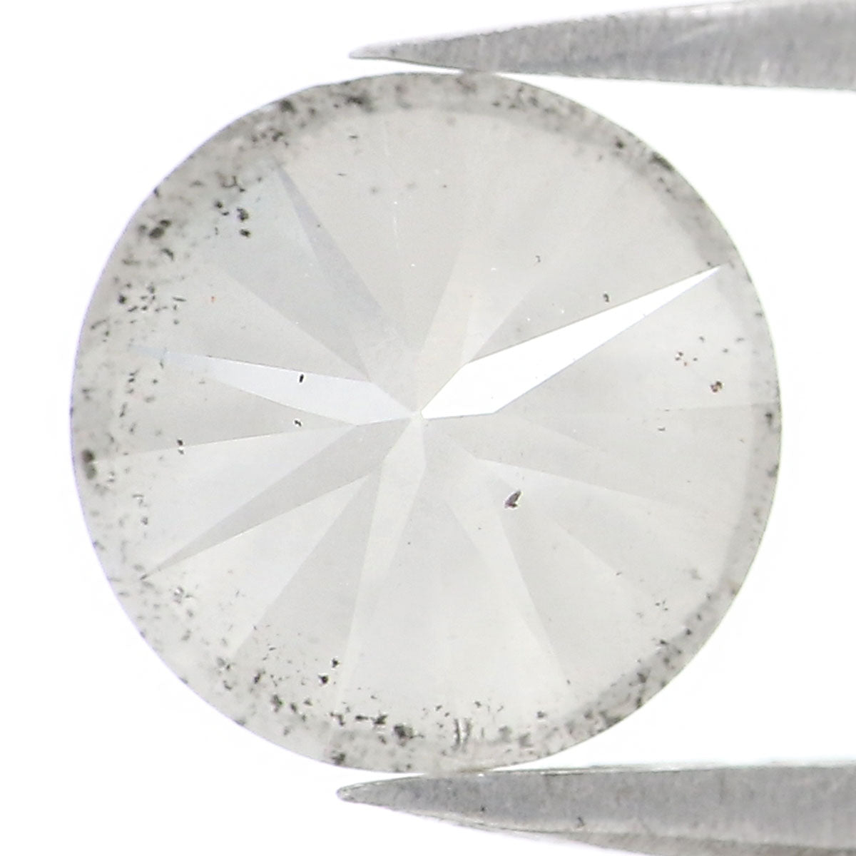 Natural Loose Round Diamond Grey Color 2.56 CT 8.21 MM Round Brilliant Cut Diamond KDL2517