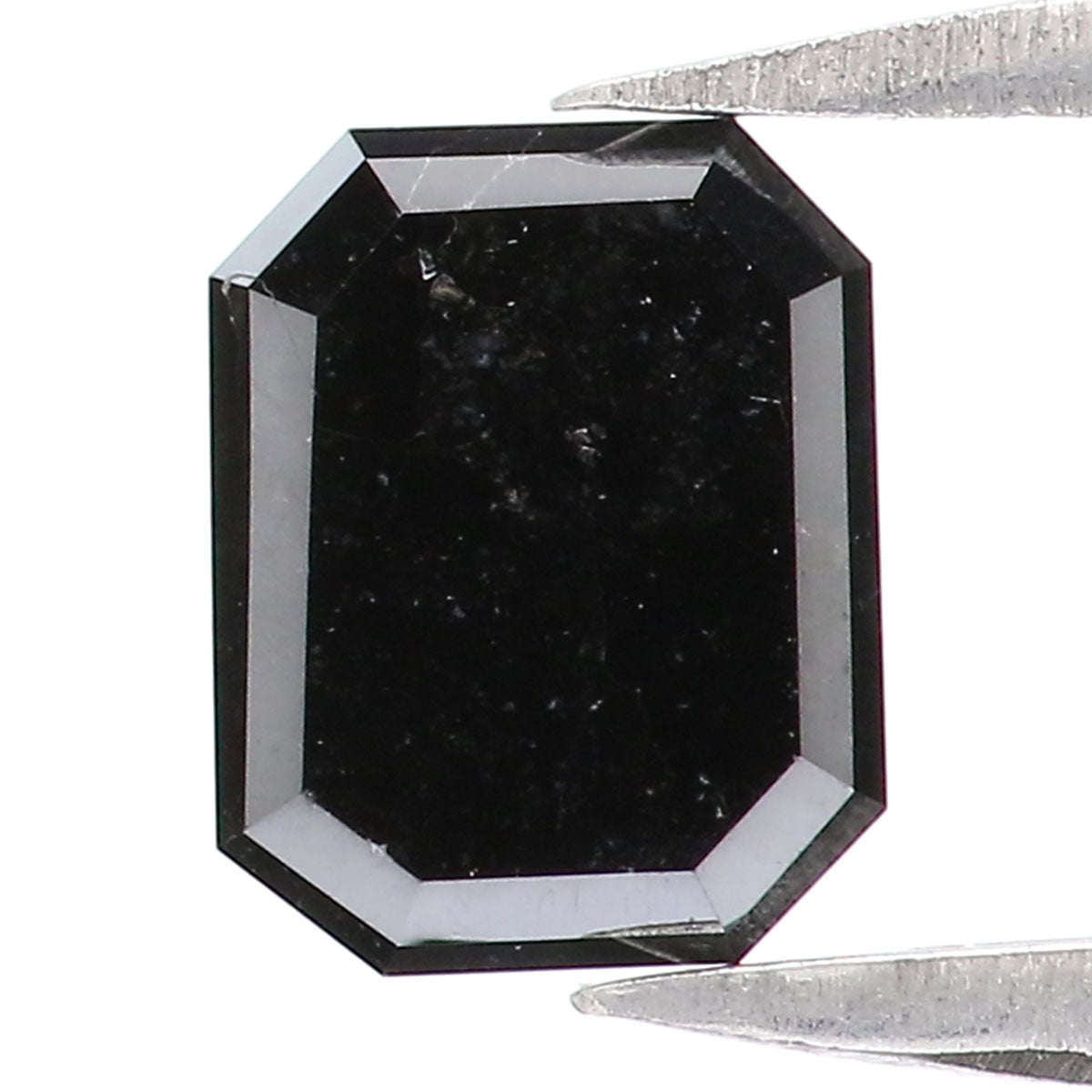 1.07 CT Natural Loose Emerald Shape Diamond Black Color Emerald Cut Diamond 6.25 MM Natural Loose Emerald Shape Rose Cut Diamond QL2217