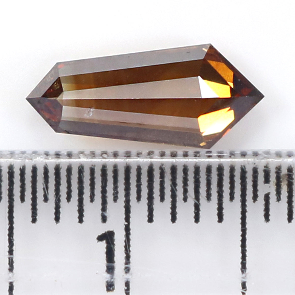 0.93 CT Natural Loose Shield Shape Diamond Brown Color Shield Cut Diamond 10.25 MM Natural Brown Diamond Shield Rose Cut Diamond QL1795