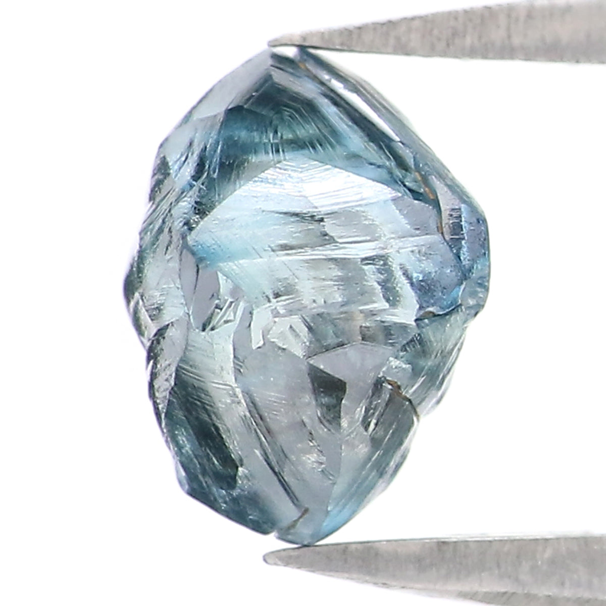 1.48 CT Natural Loose Rough Shape Diamond Blue Color Rough Cut Diamond 7.00 MM Natural Loose Blue Color Rough Irregular Cut Diamond L2357