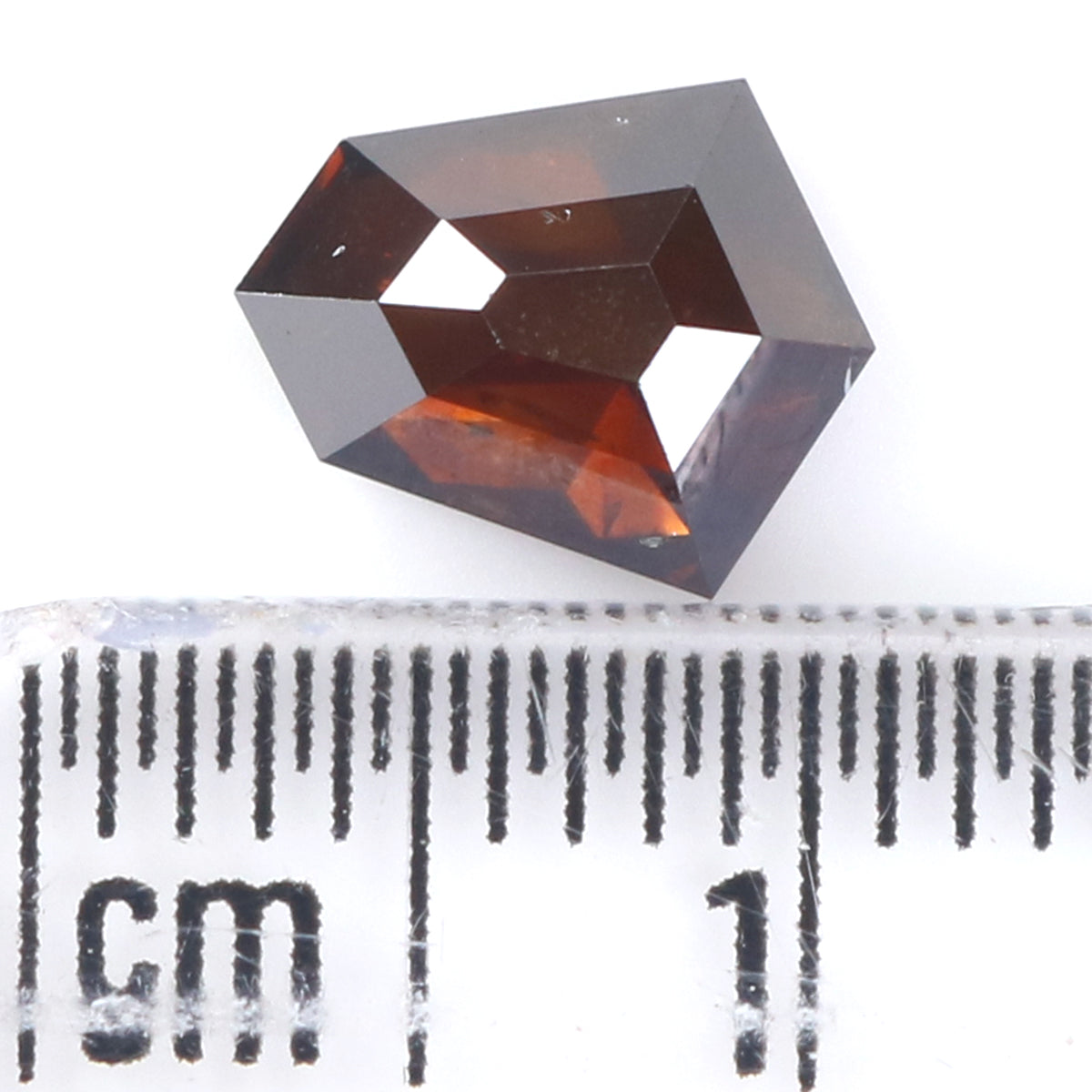 1.29 CT Natural Loose Shield Shape Diamond Brown Color Shield Cut Diamond 8.25 MM Natural Loose Brown Diamond Shield Rose Cut Diamond QL1796