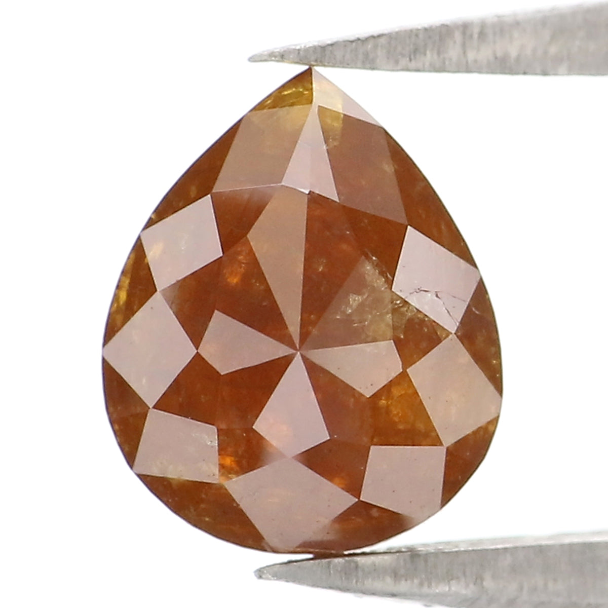 1.22 CT Natural Loose Pear Shape Diamond Brown Color Pear Cut Diamond 7.40 MM Natural Loose Brown Color Diamond Pear Rose Cut Diamond LQ9417