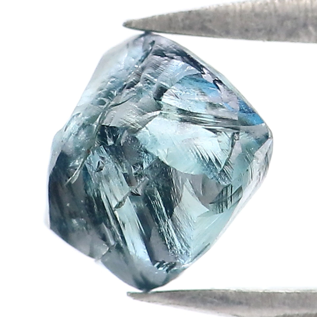 Natural Loose Rough Blue Color Diamond 1.14 CT 5.99 MM Rough Irregular Cut Diamond KDL2322