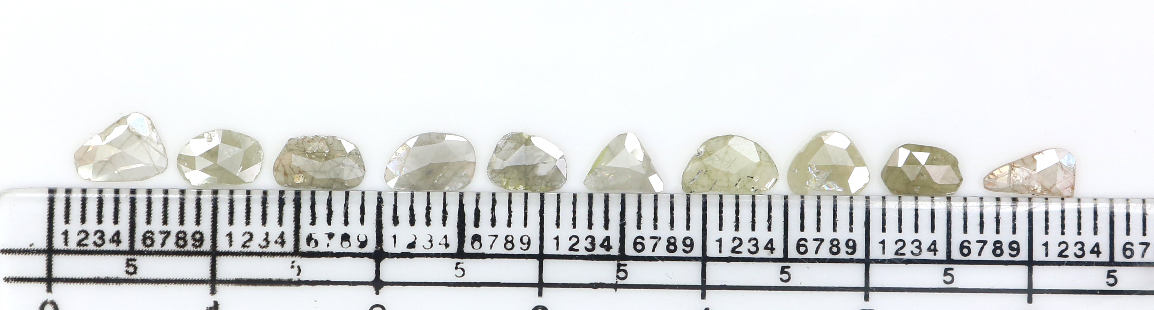 Natural Loose Slice Grey Color Diamond 1.45 CT 4.92 MM Slice Shape Rose Cut Diamond KR2601
