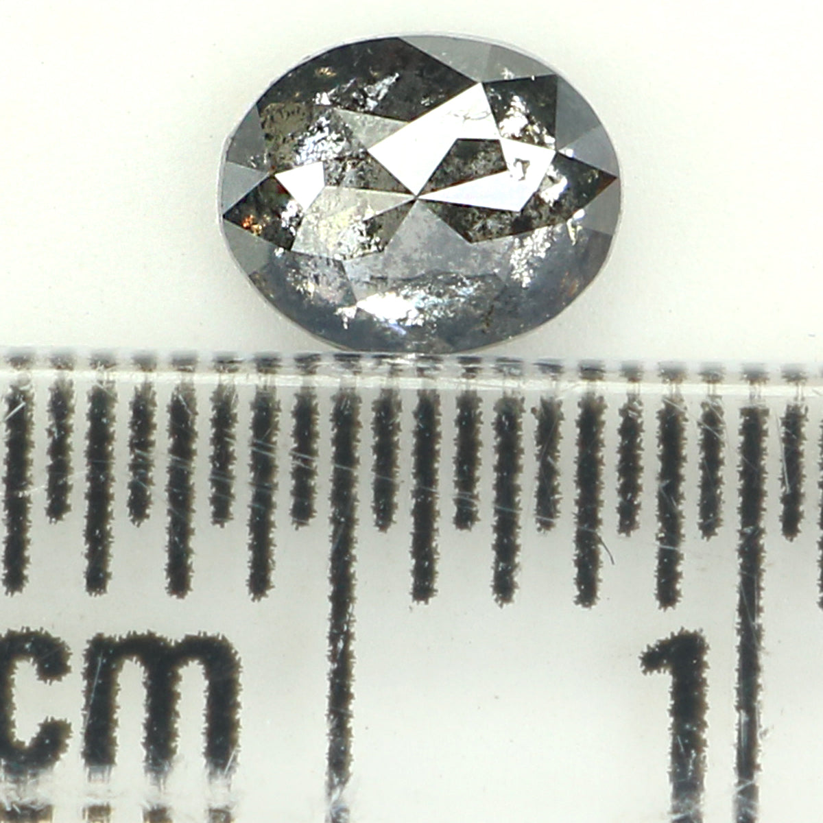 0.37 Ct Natural Loose Oval Shape Diamond Black Color Oval Cut Diamond 5.00 MM Natural Loose Salt And Pepper Oval Shape Diamond LQ1185