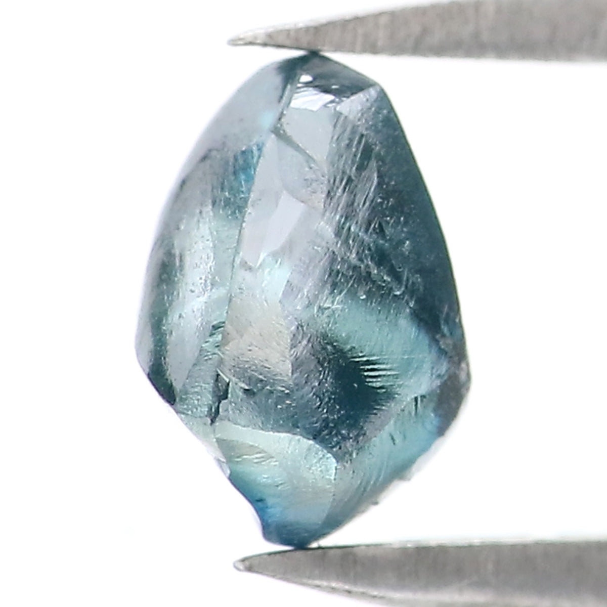 Natural Loose Rough Blue Color Diamond 0.80 CT 6.17 MM Rough Irregular Cut Diamond L2330