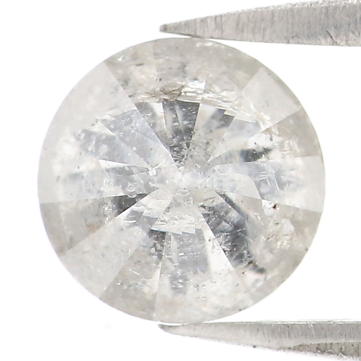 1.61 CT Natural Loose Round Shape Diamond Salt And Pepper Round Cut Diamond 7.10 MM Natural Grey Color Round Brilliant Cut Diamond LQ2722