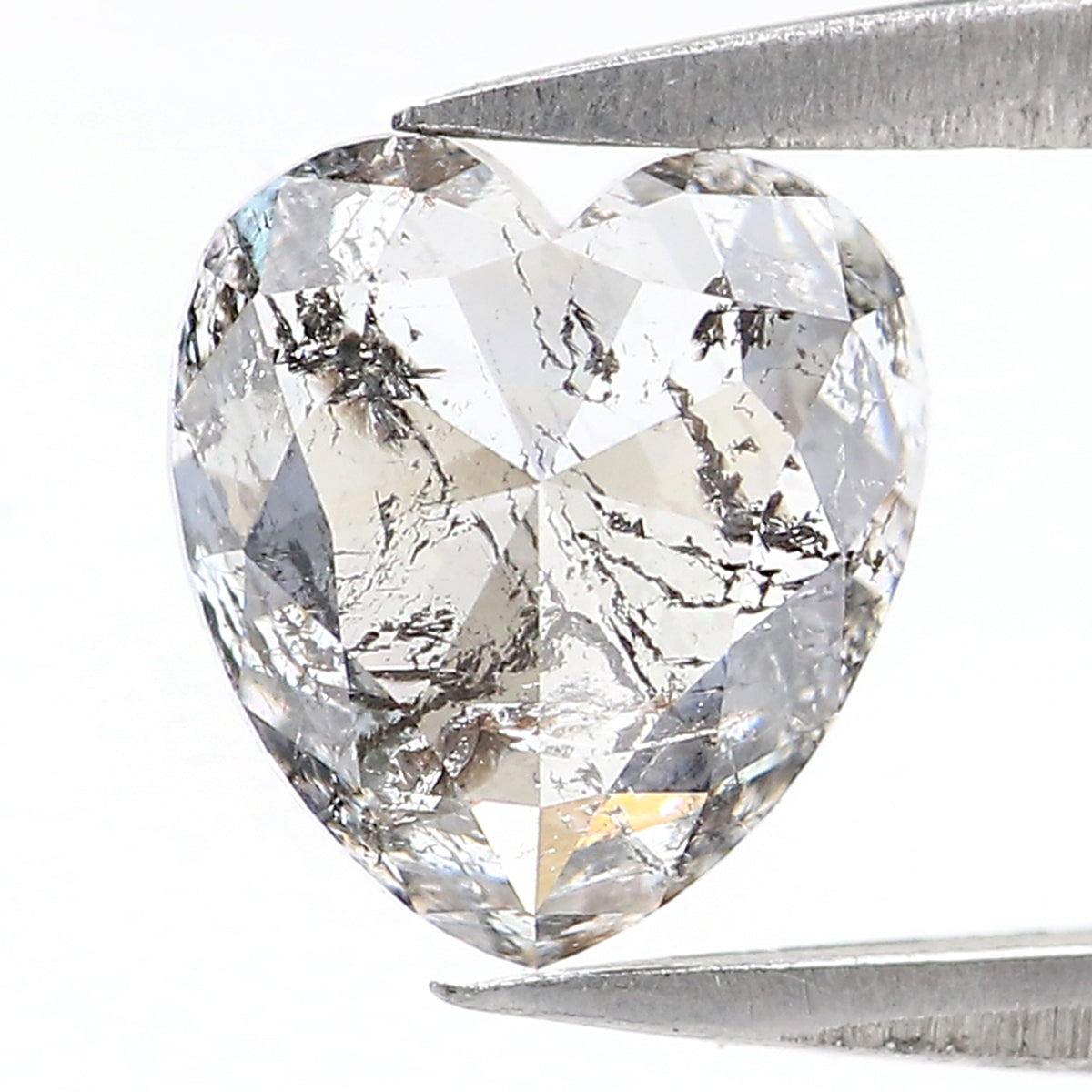 1.54 CT Natural Loose Heart Shape Diamond White - G Heart Cut Diamond 7.10 MM Natural Loose White - G Color Heart Rose Cut Diamond QL2598