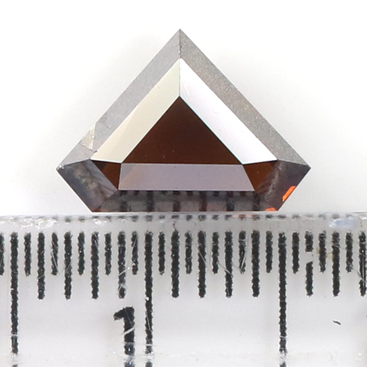 1.70 CT Natural Loose Shield Shape Diamond Brown Color Shield Shape Diamond 6.85 MM Natural Loose Diamond Shield Rose Cut Diamond QL1866