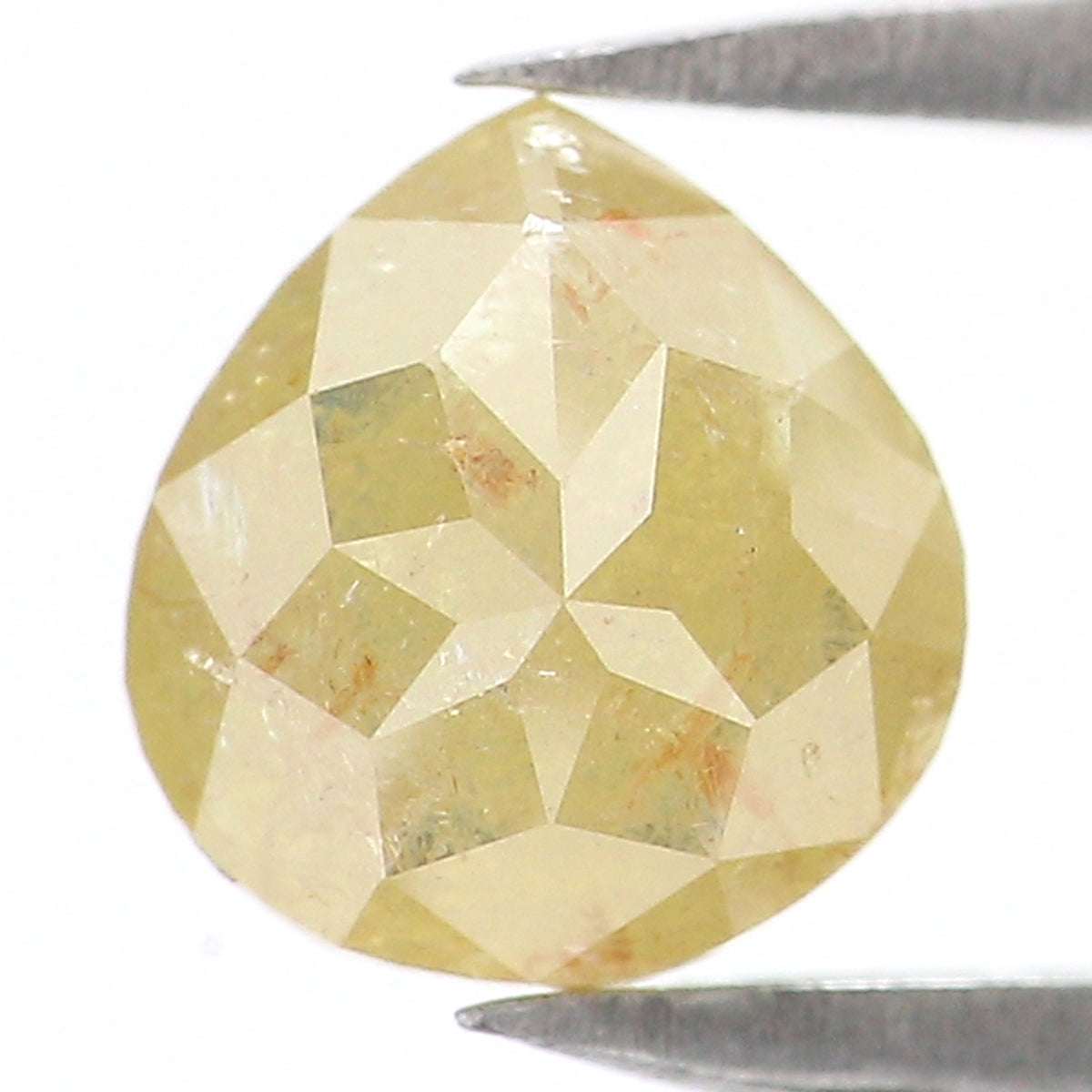 1.02 CT Natural Loose Pear Shape Diamond Yellow Color Pear Shape Diamond 6.35 MM Natural Loose Yellow Diamond Pear Rose Cut Diamond QL1743