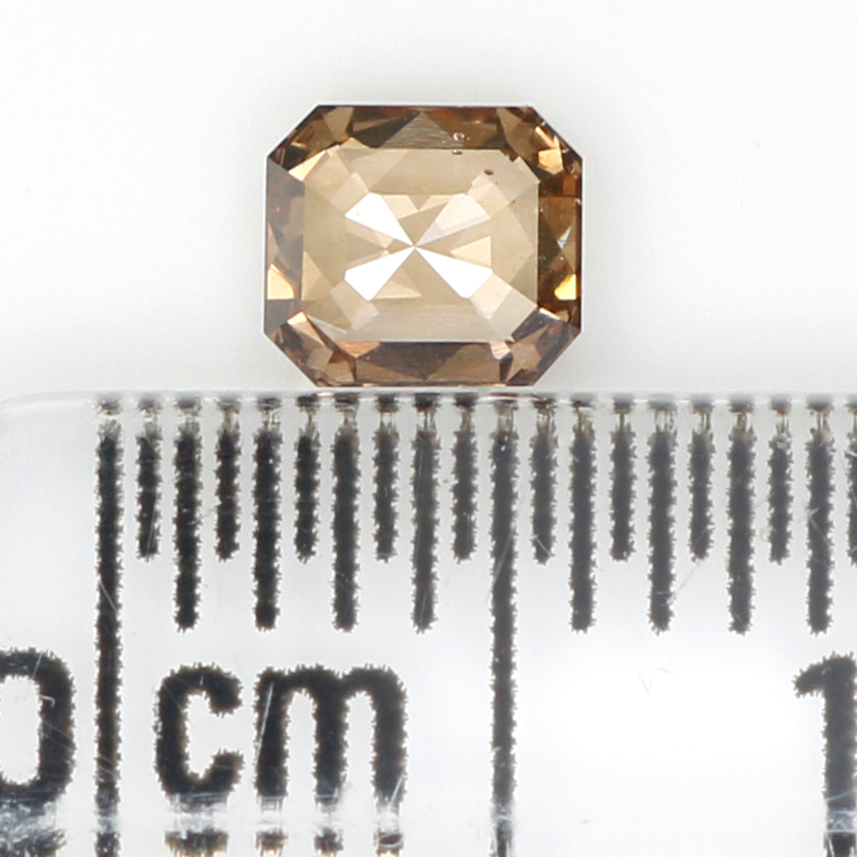 0.33 Ct Natural Loose Emerald Shape Diamond Brown Color Emerald Cut Diamond 4.05 MM Natural Brown Diamond Emerald Rose Cut Diamond LQB769