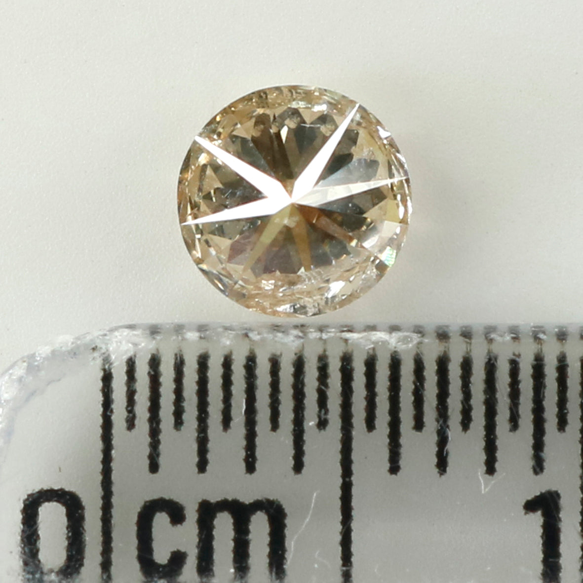 0.426 Ct Natural Loose Diamond, Brown Diamond, Round Diamond, Round Brilliant Cut Diamond, Sparkling Diamond, Rustic Diamond L5254