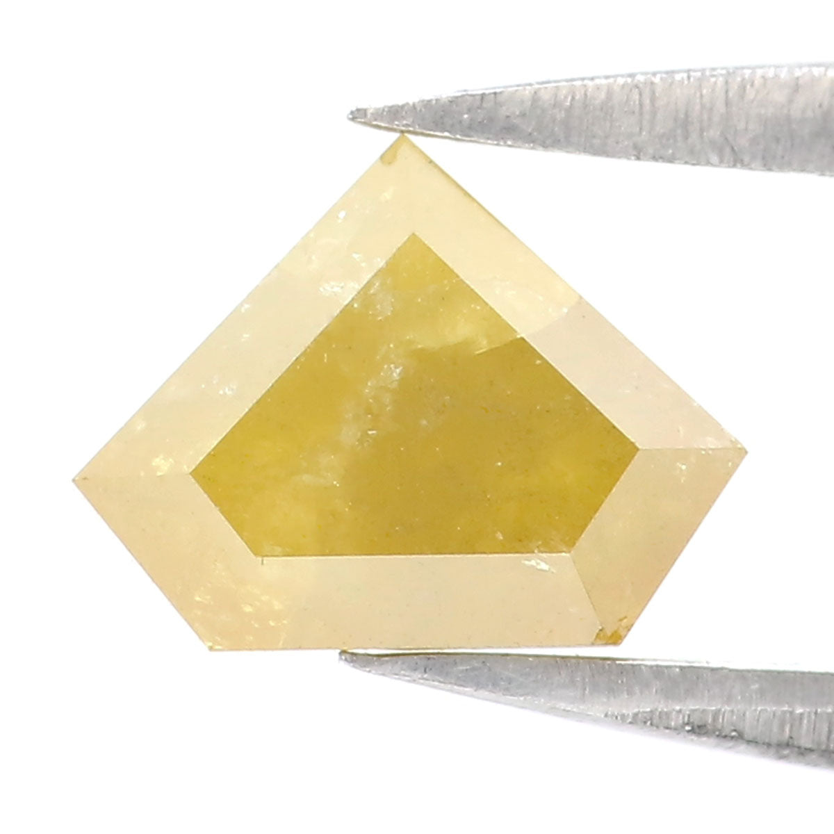 0.96 CT Natural Loose Shield Shape Diamond Yellow Color Shield Cut Diamond 5.85 MM Natural Loose Yellow Color Shield Rose Cut Diamond LQ9678