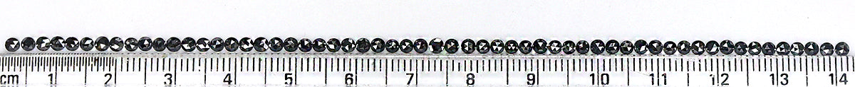 Natural Loose Round Rose Cut Diamond Black Color 3.27 CT 2.30 MM Rose Cut Shape Diamond KR2458