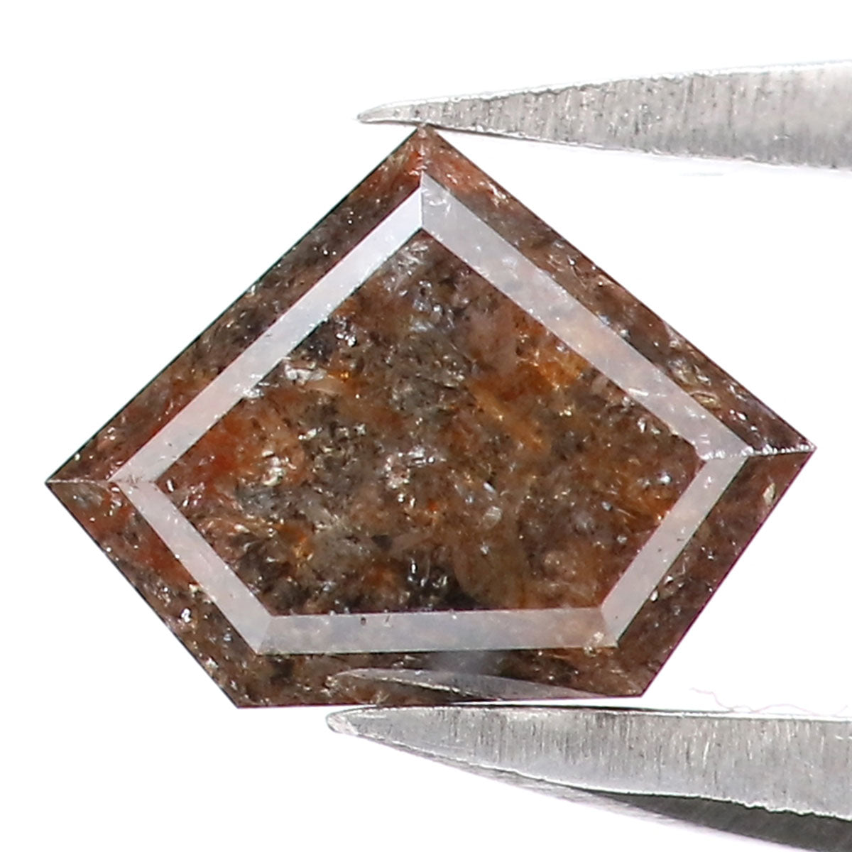 0.83 CT Natural Loose Shield Shape Diamond Brown Color Shield Cut Diamond 5.30 MM Natural Loose Black Color Shield Rose Cut Diamond LQ5421