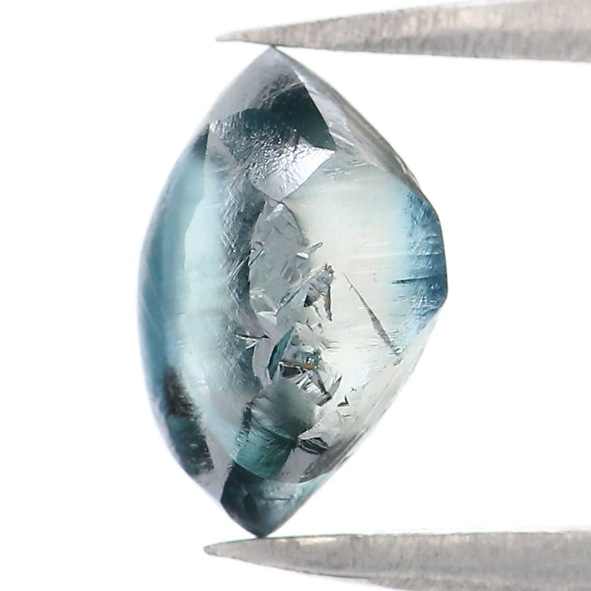 Natural Loose Rough Blue Color Diamond 1.40 CT 8.04 MM Rough Irregular Cut Diamond KDL2295