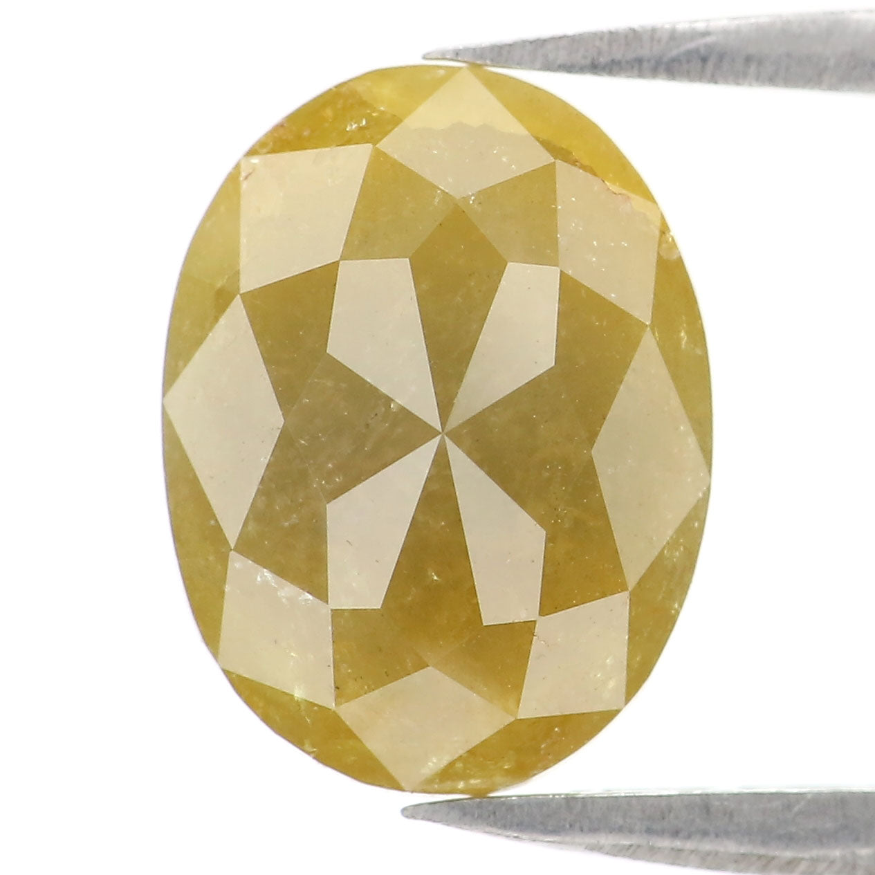 2.80 CT Natural Loose Oval Shape Diamond Yellow Color Oval Cut Diamond 10.65 MM Natural Yellow Color Diamond Oval Rose Cut Diamond LQ2428