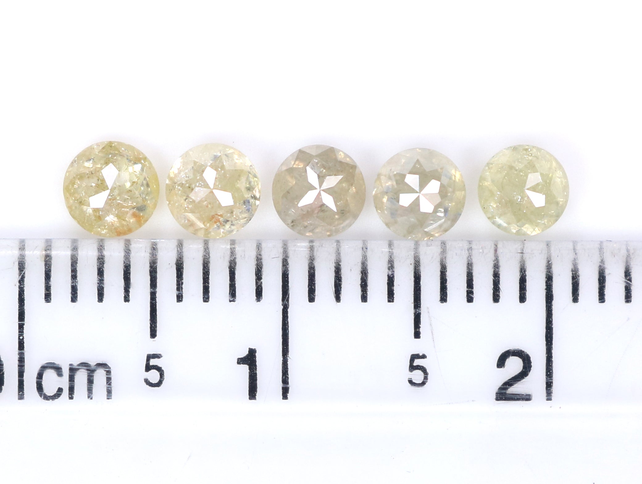 1.24 CT Natural Loose Round Rose Cut Diamond Yellow Color Round Shape Diamond 3.50 MM Natural Loose Grey Color Round Rose Cut Diamond LQ9782