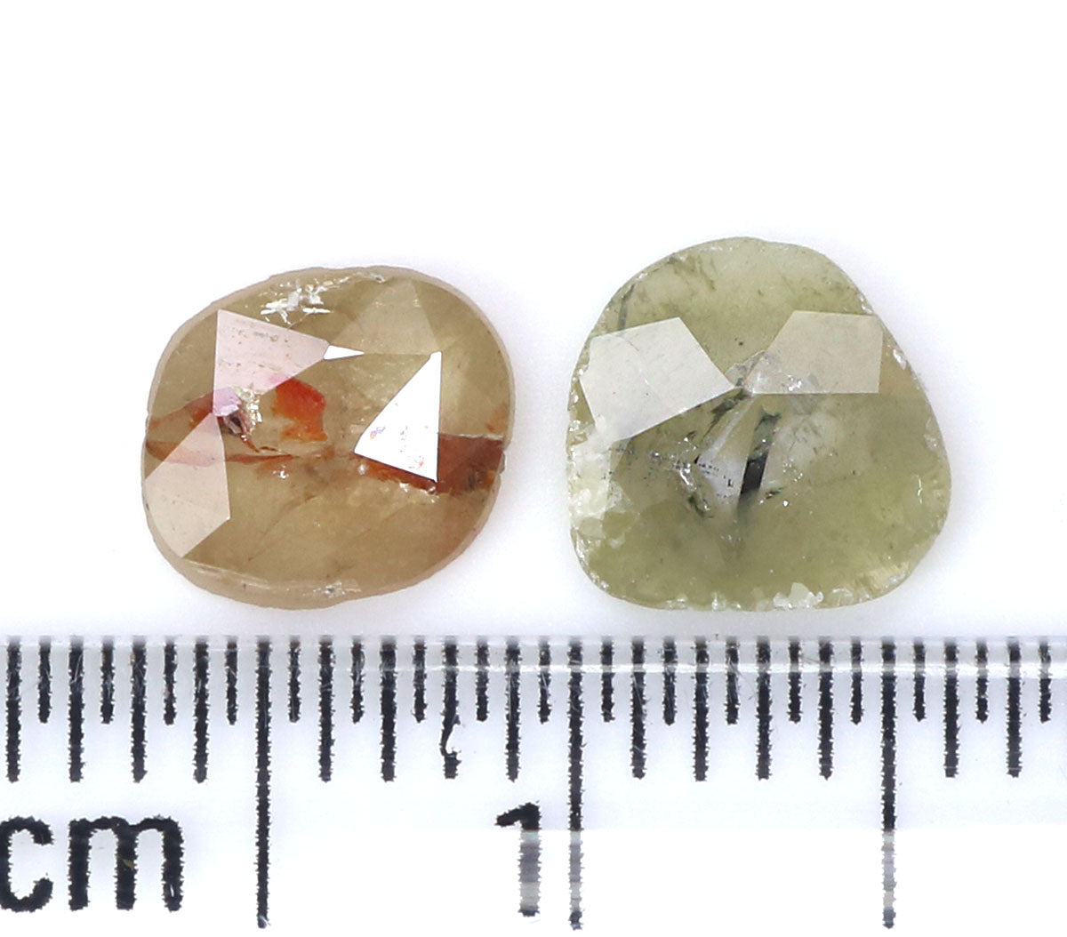 0.96 CT Natural Loose Slice Shape Diamond Brown Color Slice Cut Diamond 6.10 MM Natural Loose Grey Color Slice Irregular Cut Diamond LQ2240