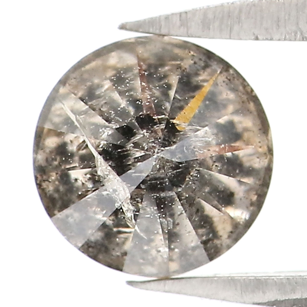 0.95 Ct Natural Loose Round Shape Diamond Brown Color Round Cut Diamond 5.70 MM Natural Loose Diamond Round Brilliant Cut Diamond LQ2283