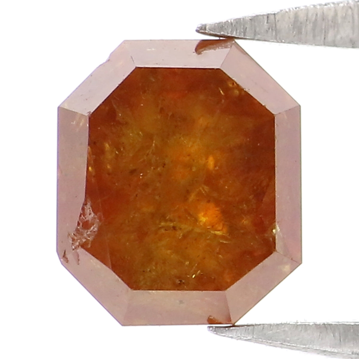 0.94 CT Natural Loose Emerald Shape Diamond Brown Color Emerald Diamond 5.85 MM Natural Loose Brown Emerald Shape Rose Cut Diamond LQ9192