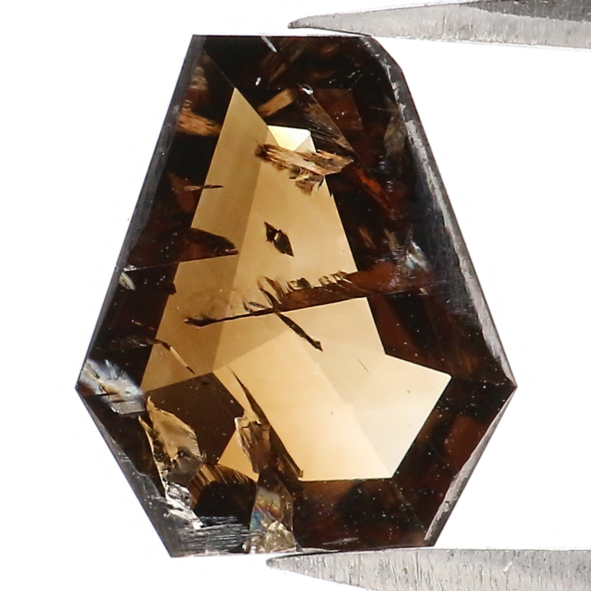 1.36 CT Natural Loose Coffin Shape Diamond Deep Brown Color Coffin Diamond 9.00 MM Natural Loose Brown Color Coffin Rose Cut Diamond LQ7661