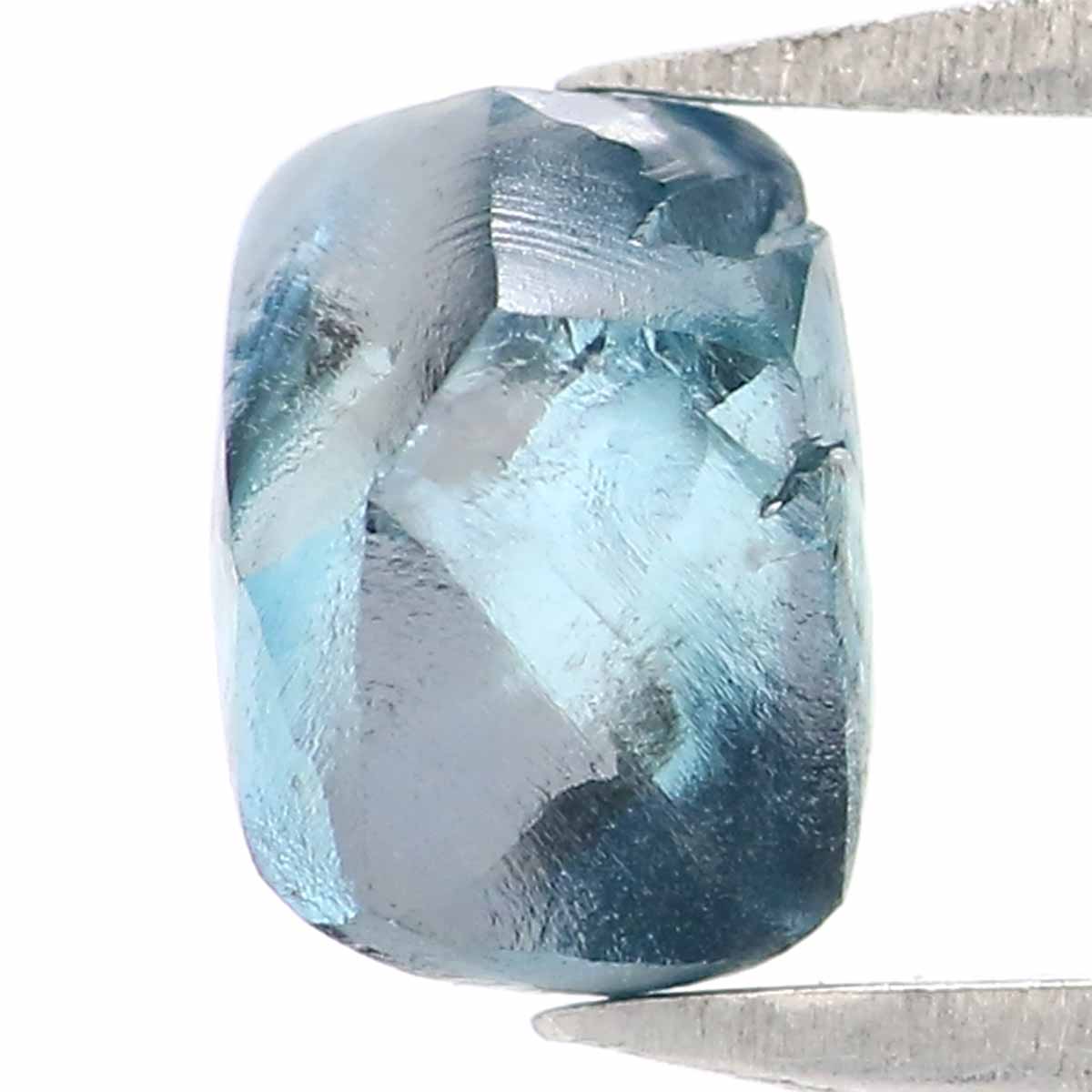 0.99 CT Natural Loose Rough Shape Diamond Blue Color Rough Cut Diamond 5.85 MM Natural Loose Blue Diamond Rough Irregular Cut Diamond QL2361