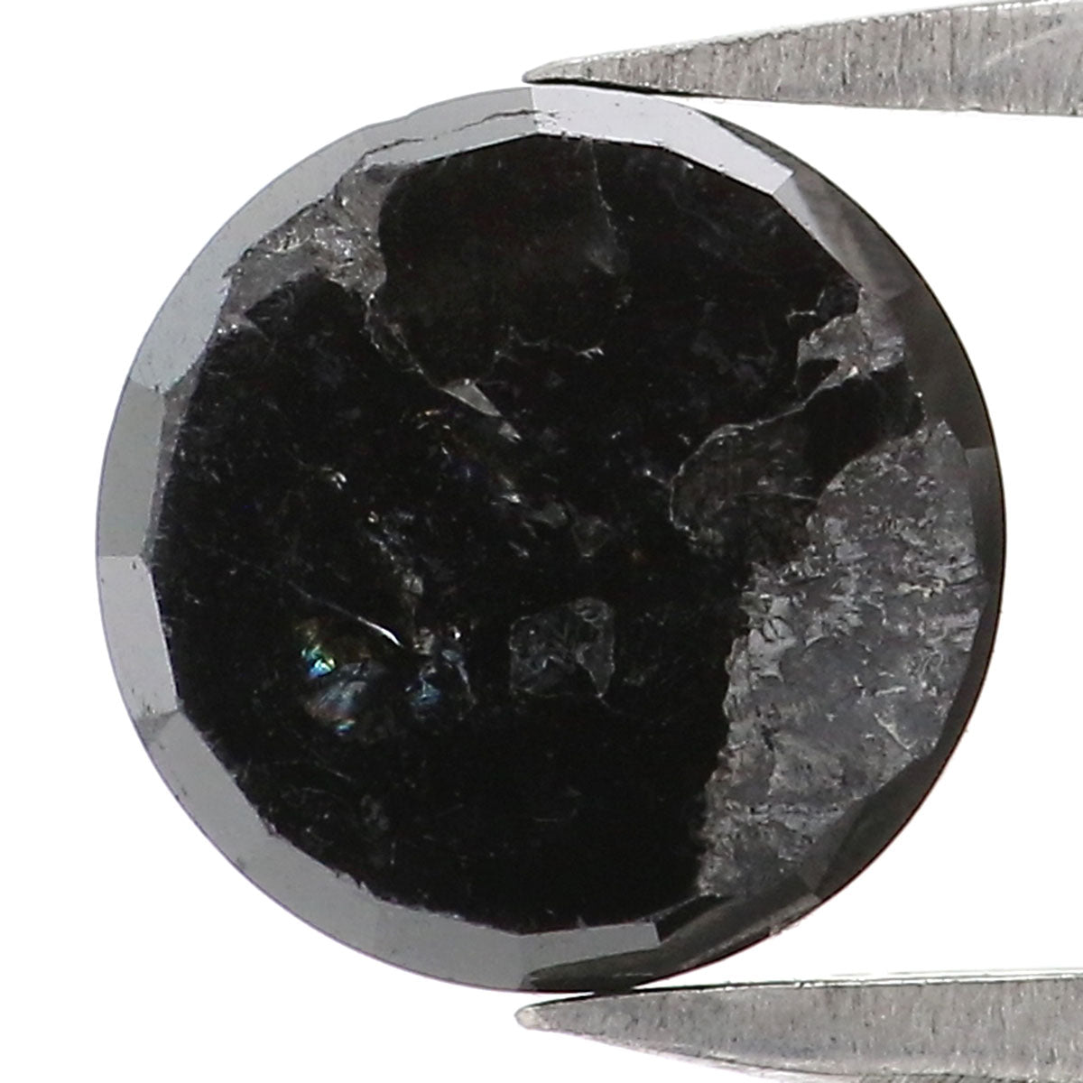 1.57 CT Natural Loose Round Rose Cut Diamond Black Color Round Shape Diamond 7.00 MM Natural Loose Black Color Round Rose Cut Diamond LQ6819
