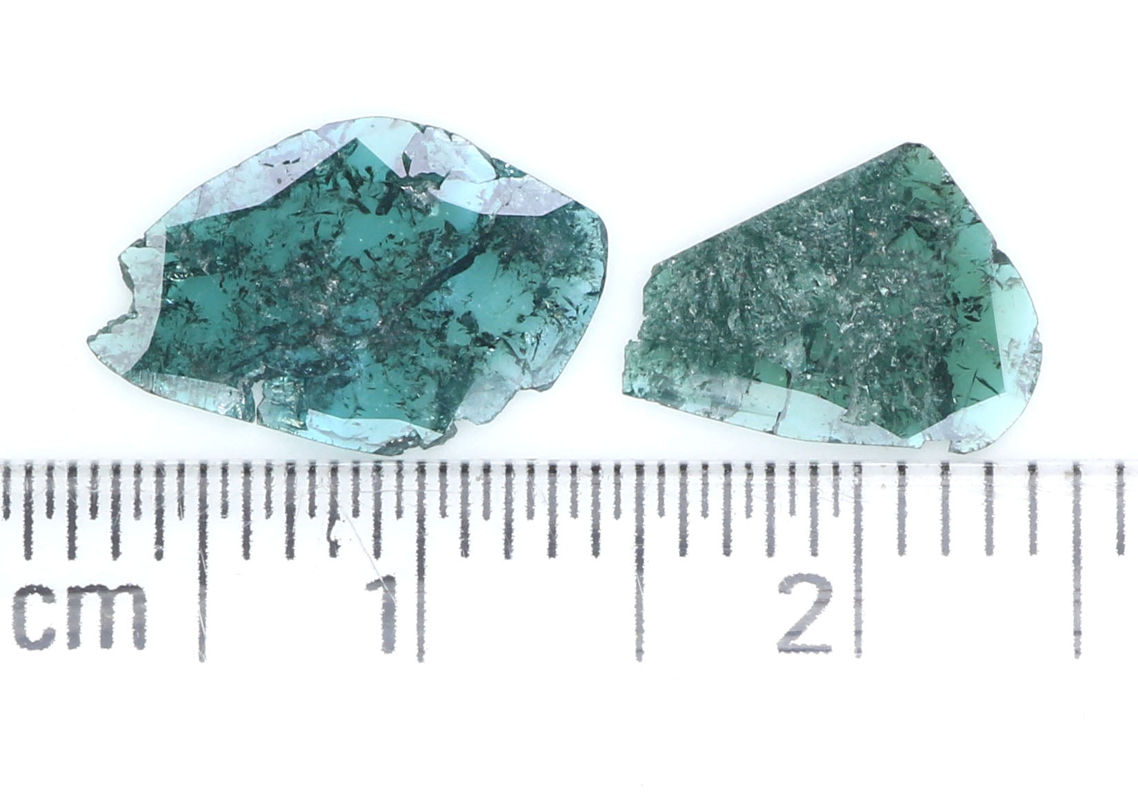 0.94 CT Natural Loose Slice Shape Diamond Blue Color Slice Cut Diamond 9.65 MM Natural Loose Blue Color Slice Irregular Cut Diamond LQ1814