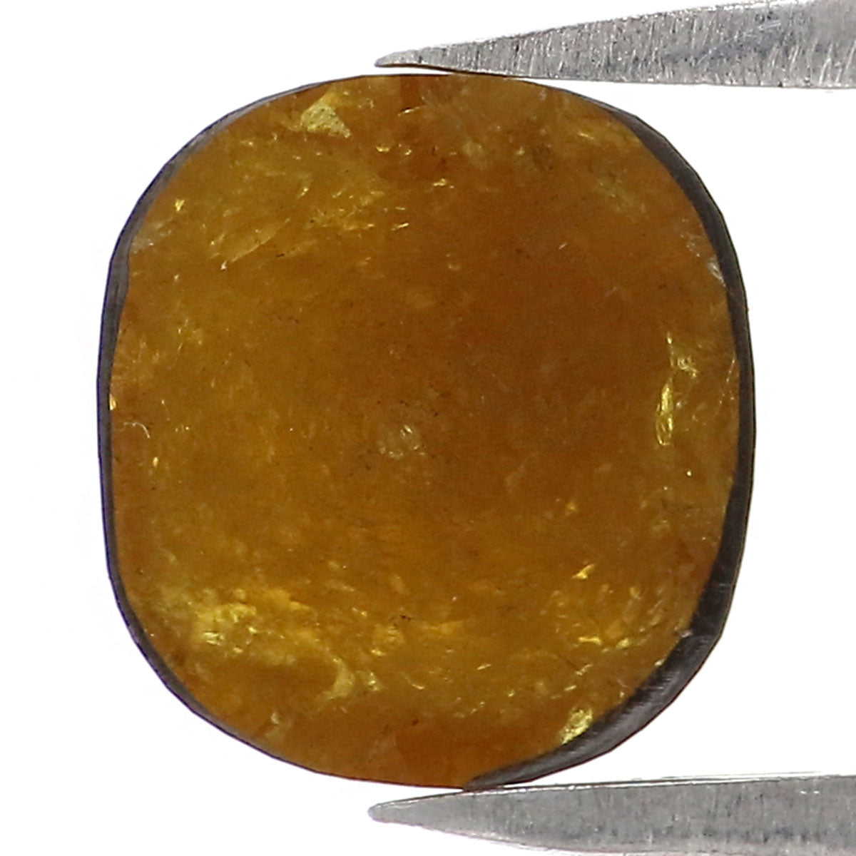 1.55 CT Natural Loose Cushion Shape Diamond Yellow Color Cushion Cut Diamond 7.60 MM Natural Brown Color Cushion Rose Cut Diamond LQ5351