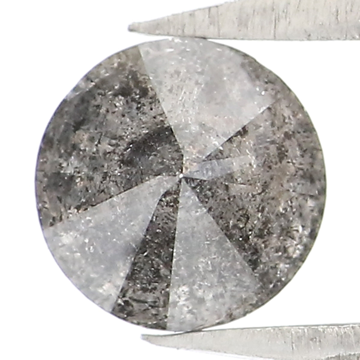 0.65 CT Natural Loose Round Shape Diamond Salt And Pepper Round Cut Diamond 5.25 MM Natural Loose Diamond Round Brilliant Cut Diamond LQ041