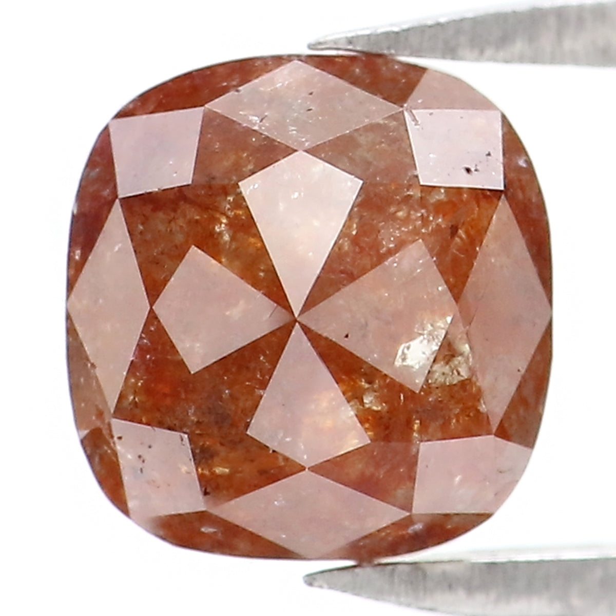 1.47 CT Natural Loose Cushion Shape Diamond Brown Color Cushion Cut Diamond 6.40 MM Natural Loose Diamond Cushion Rose Cut Diamond LQ9964